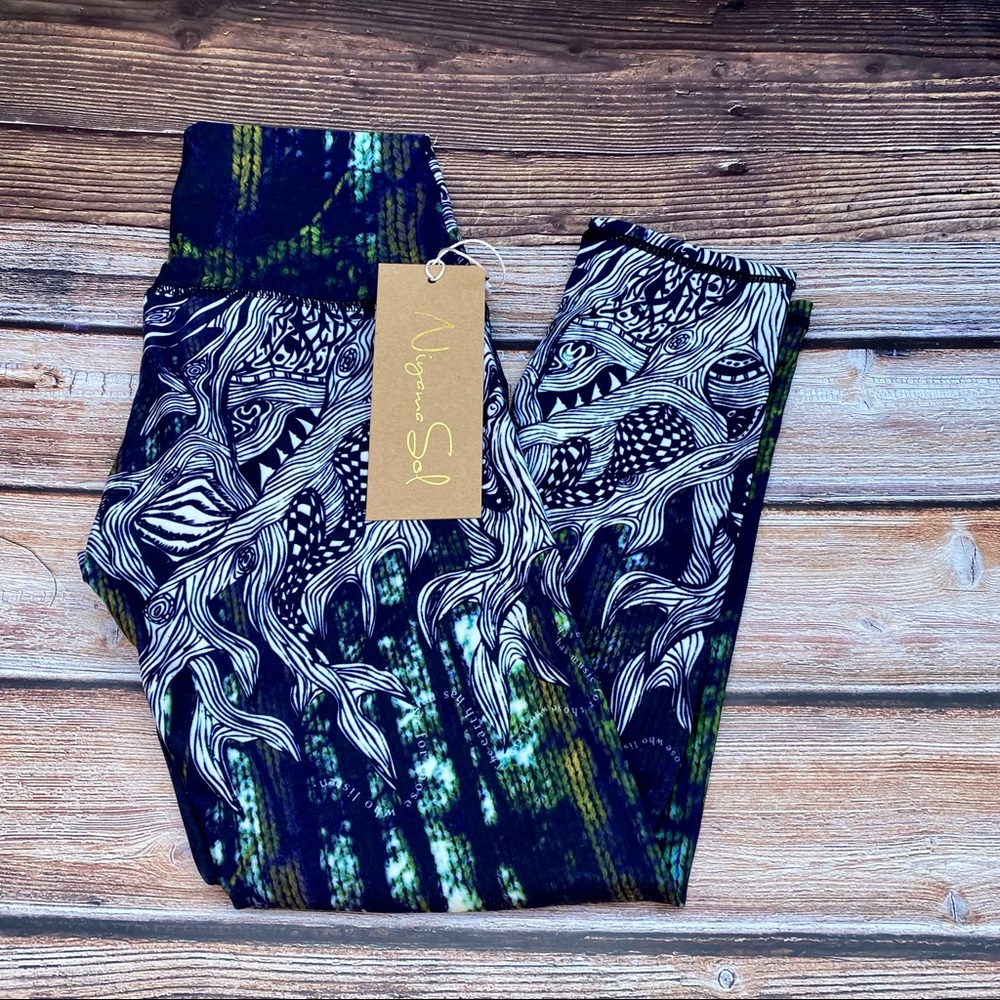 ✨VINTAGE NIYAMA SOL HOMEGROWN BEACHCOMBER 7/8 LEGGING NWT XS - Picture 3 of 10